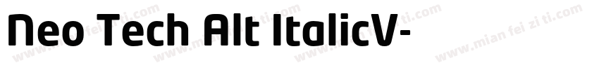 Neo Tech Alt ItalicV字体转换